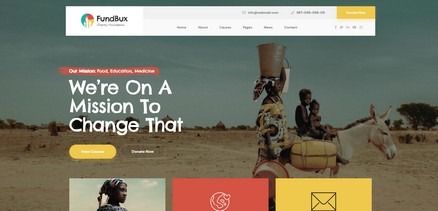 Fundbux - Professional Charity & Fundraising Joomla Template