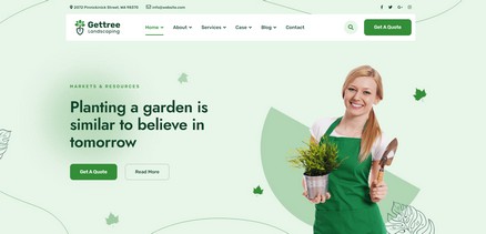 Gettree - Garden & Landscaping Joomla Template
