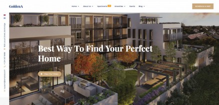 GoldenA - Single Property and Real Estate Joomla Template
