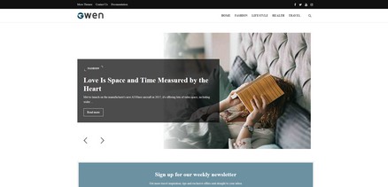 Gwen - Professional Design Blog and Magazine Joomla 4 Template