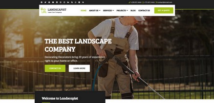 Landscapist - Lawn & Landscaping Joomla Template