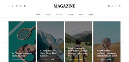 Magazine - Blog, Newspaper Joomla Template