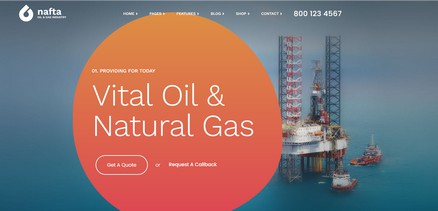 Nafta - Responsive Oil &Gas Industry Joomla Template