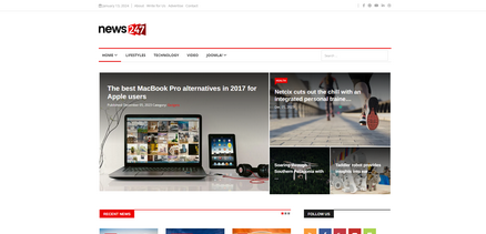News247 - News/Magazine Joomla Template