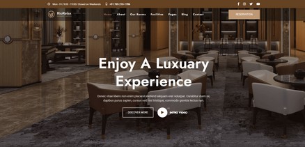 Riorelax - Luxury Hotel and Resorts Joomla Template