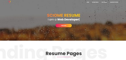 Sciome - Creative Resume & Portfolio Joomla Template 
