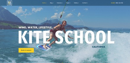 Wavex - Sailing and Surfing Single and Multi Page Joomla 4 Template