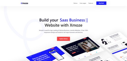 Xmoze - Saas Software Startup Joomla 4 Template