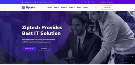 Ziptech - IT Solutions Technology Joomla 4 Template