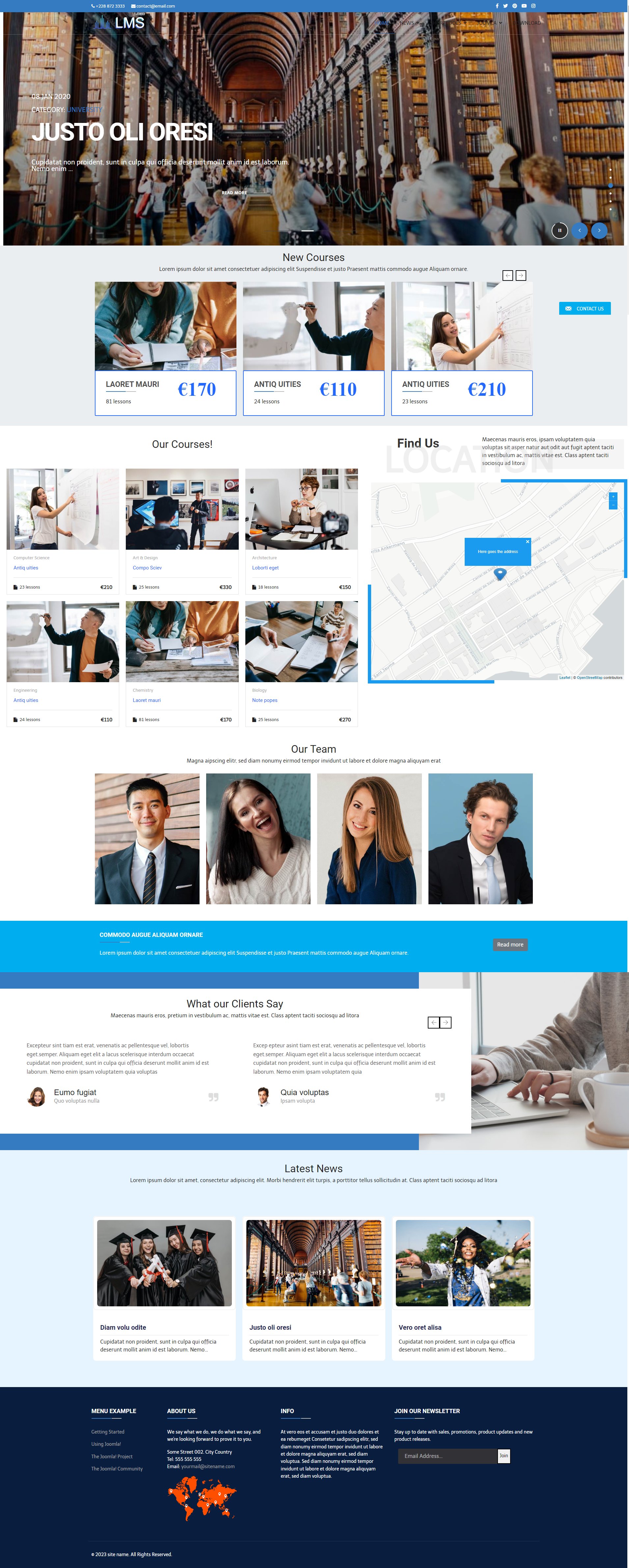 Theme47 - Learning Management System Joomla 4 Template