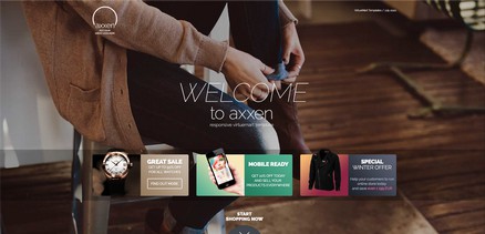 Axxen - Responsive shop virtuemart template for Joomla