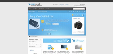 Ease Blend - Responsive shop virtuemart template for Joomla