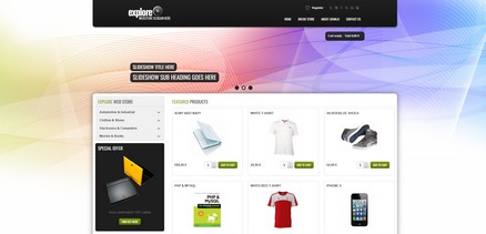 Explore - Responsive shop virtuemart template for Joomla