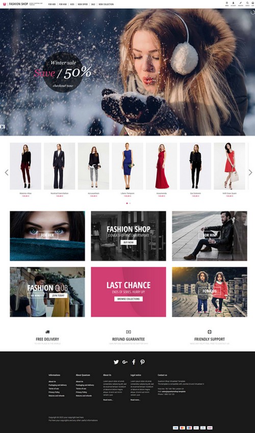 Fashion Shop - Responsive shop virtuemart template for Joomla