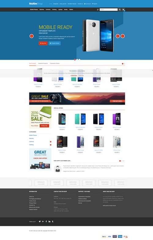 Multim Shop  - Responsive shop virtuemart template for Joomla