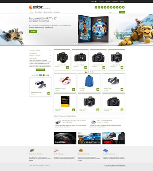 Nextor - Responsive shop virtuemart template for Joomla