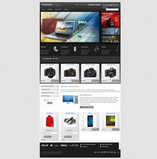 Spark Store - Responsive shop virtuemart template for Joomla