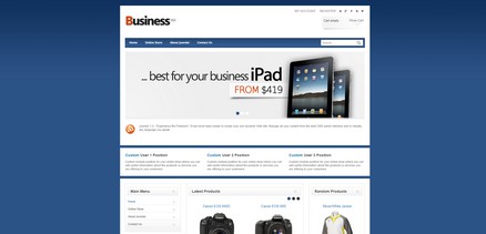 VM Business - Business shop virtuemart template for Joomla