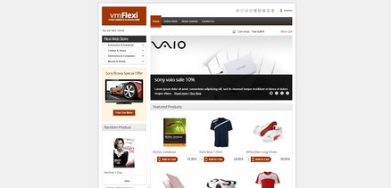 Flexi - Responsive shop virtuemart template for Joomla