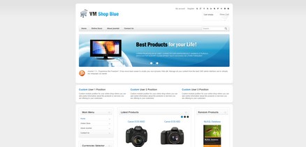 VM Blue shop - Responsive shop virtuemart template for Joomla