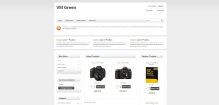 VM Shop Green - Multipurpose Joomla 4 Template For Virtuemart