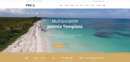 Pixel - Premium Multipurpose (One Page) Joomla 4 Template