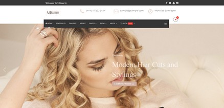 Ultima - Beauty salons, Haidressers, eCommerce Joomla 4 Template