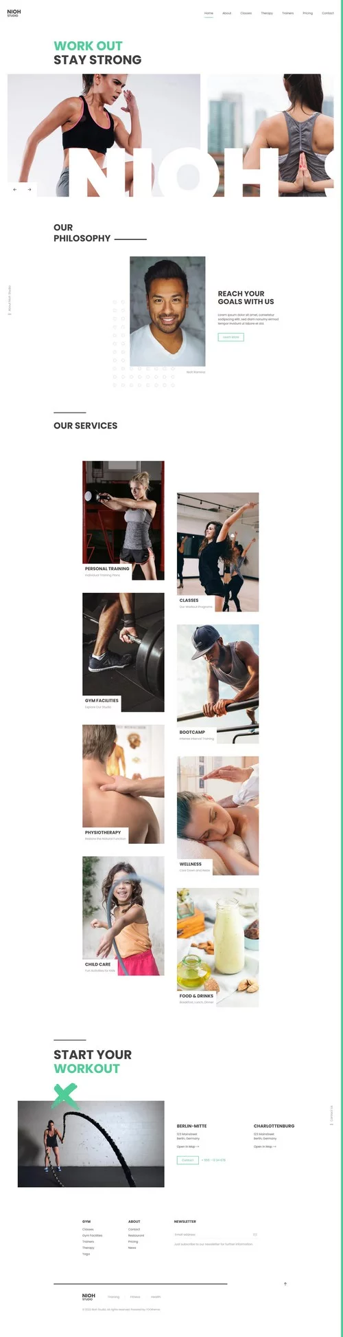 Nioh Studio - Joomla Template For Health & Fitness Websites