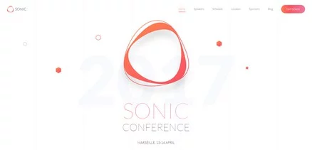 Sonic - Joomla Template For Conference Websites